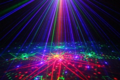 SUNY-RGB-DJ-Lights-4-Lens-Red-Green-Blue-Mixed-Gobo-Patterns-Laser-LED-Z80RGRB-Show